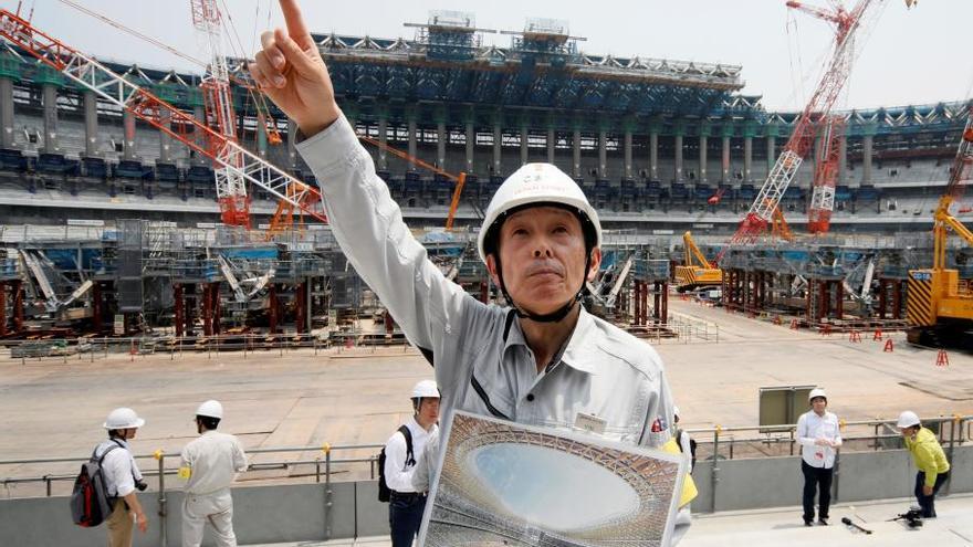 Obras del estadio olímpico de Tokio 2020