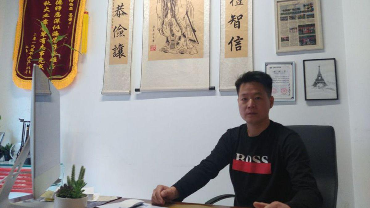 Liu Haili, en la sede del Centro de Cultura China de València.