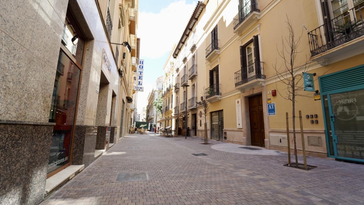 La calle Trinidad Grund ha sido renovada en un primer tramo.