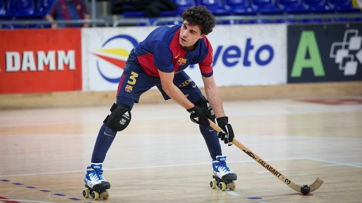 Nacho Alabart, durante un partido