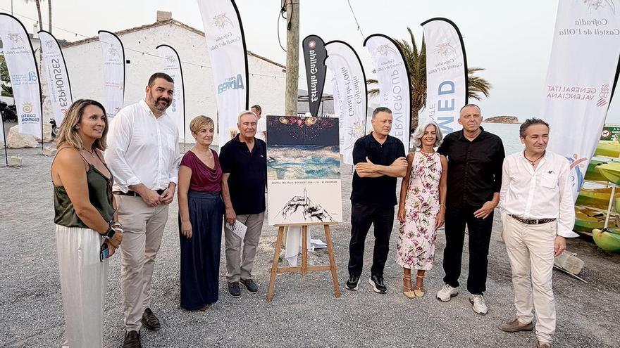 Damià Díaz firma el cartel del 40º Castell de l’Olla uniendo memoria, mar y futuro del gran espectáculo pirotécnico