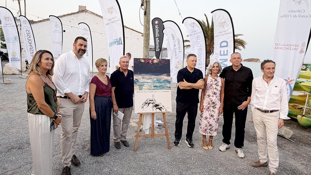 Damià Díaz firma el cartel del 40º Castell de l’Olla uniendo memoria, mar y futuro del gran espectáculo pirotécnico