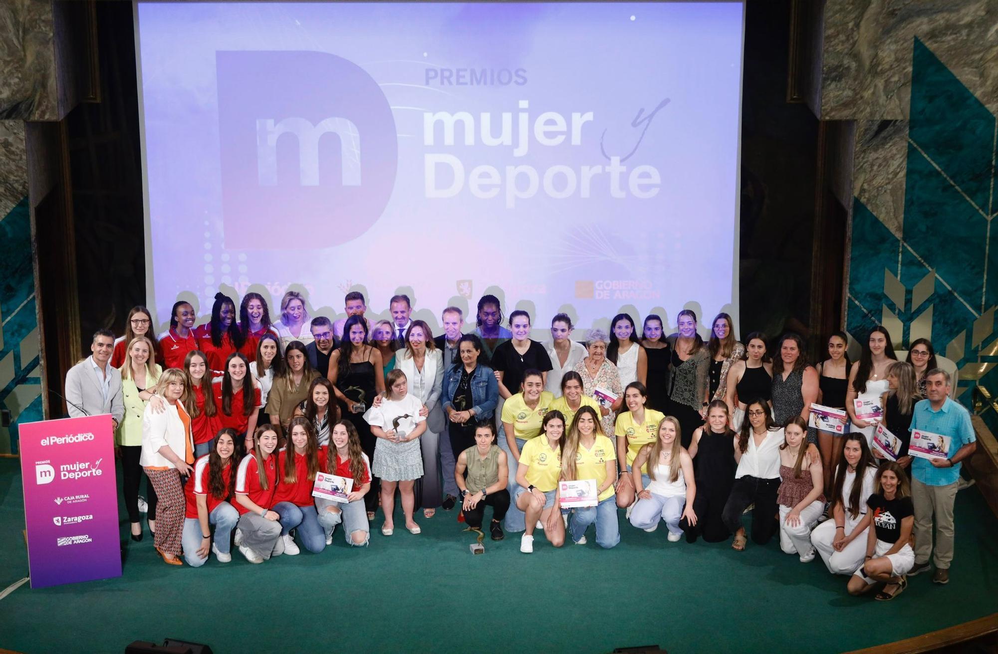 En imágenes | Alba Bautista, las gemelas Alayeto, el Esneca Fraga y la Escuela de Baloncesto adaptado de Atades triunfan en los Premios Mujer y Deporte