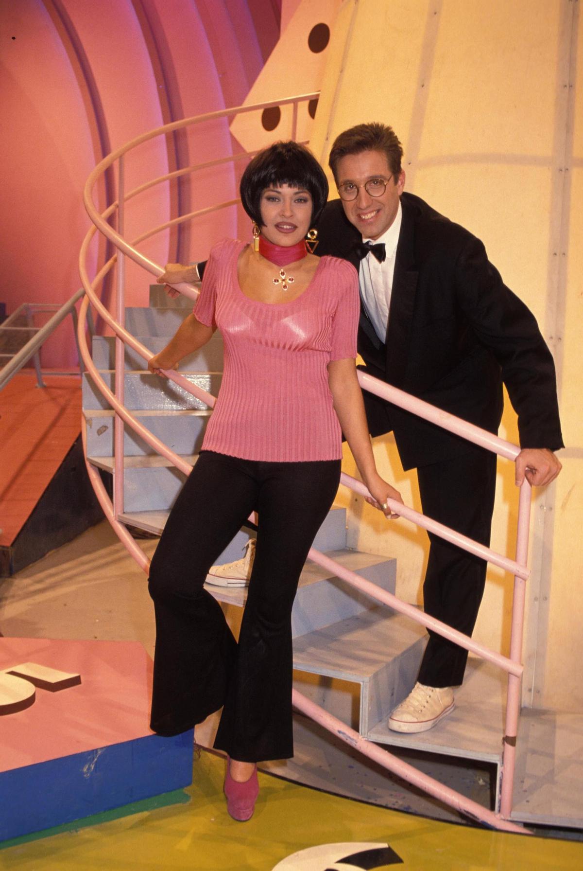 Patricia Pérez y Emilio Aragón en 'El gran juego de la oca'