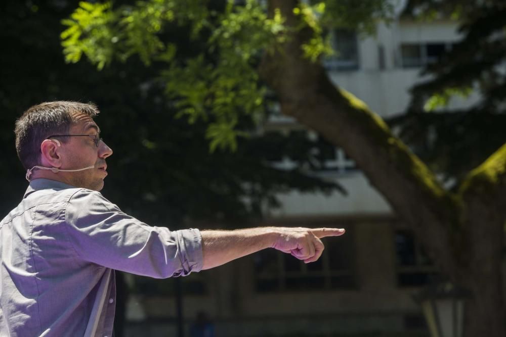 Acto electoral de Podemos en Oviedo con Juan Carlos Monedero