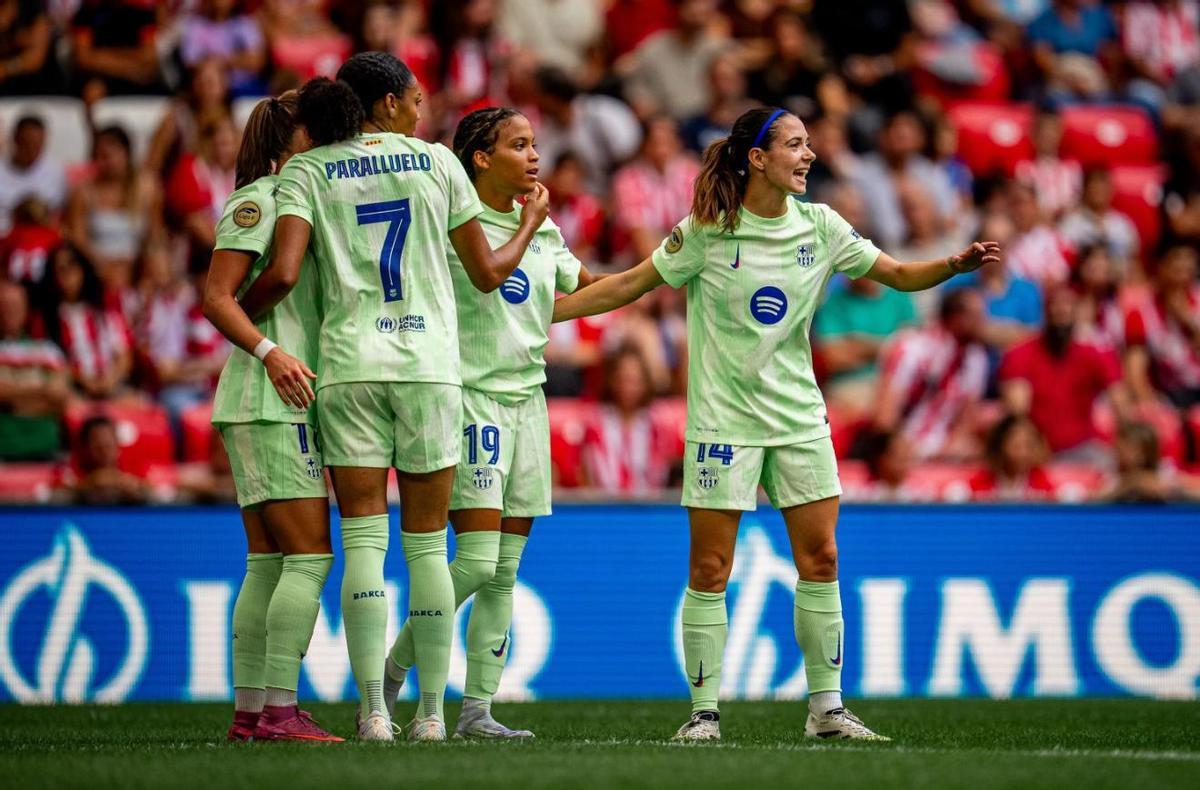 El Barça contra el Athletic Club en la segunda jornada de Liga F