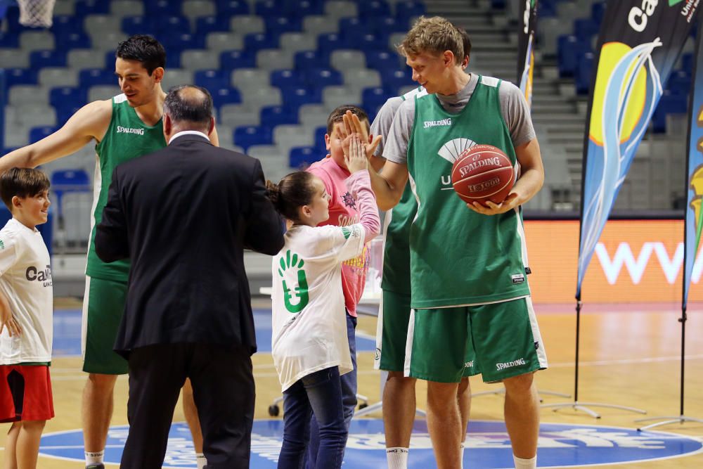 El Unicaja abre su entrenamiento al público