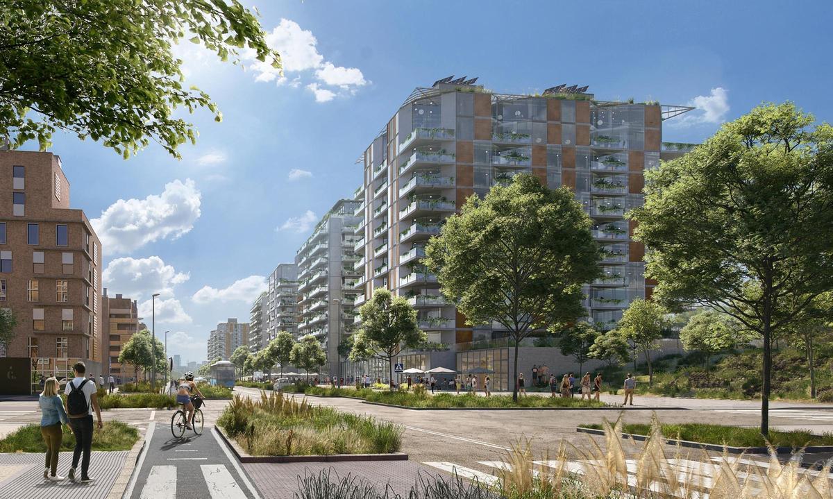 Archivo - Imagen de cómo será Las Tablas Oeste en Madrid Nuevo Norte