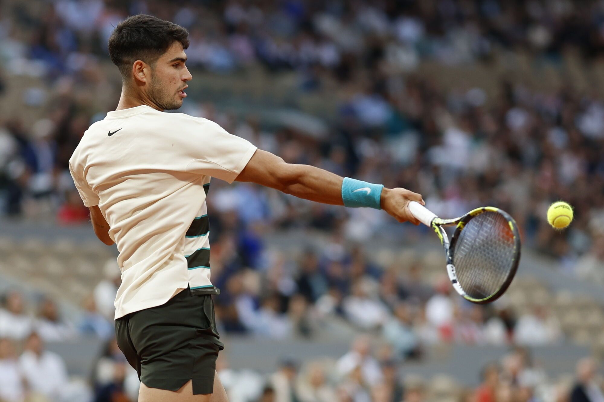 Roland Garros: Tommy Pau - Carlos Alcaraz, en imágenes.