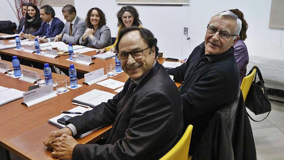 Vicent Soler y Joan Ribó, en una imagen de archivo en el Consorcio València 2007. | MIGUEL A. MONTESINOS
