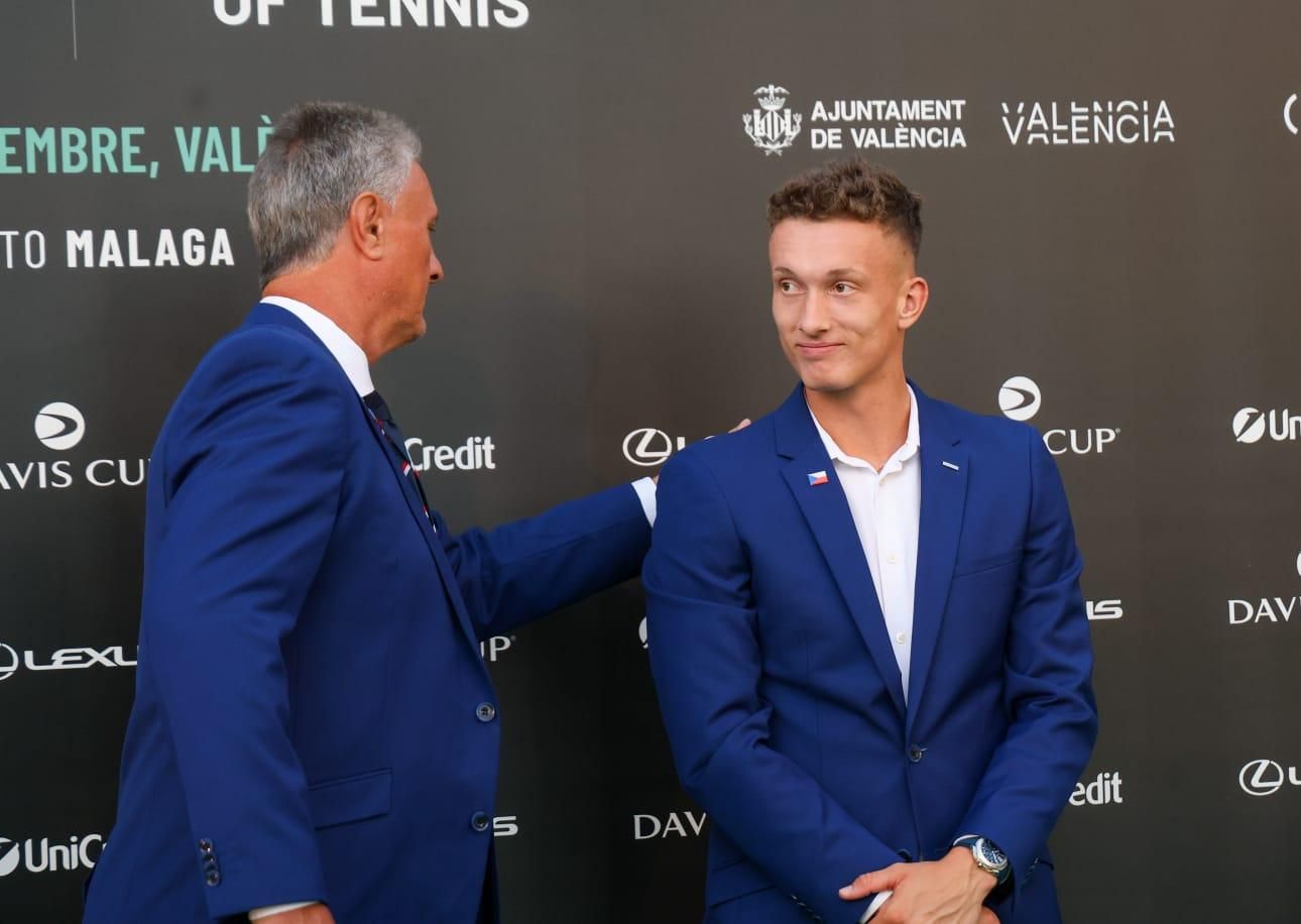 La cena oficial de equipos y autoridades de la Copa Davis en València