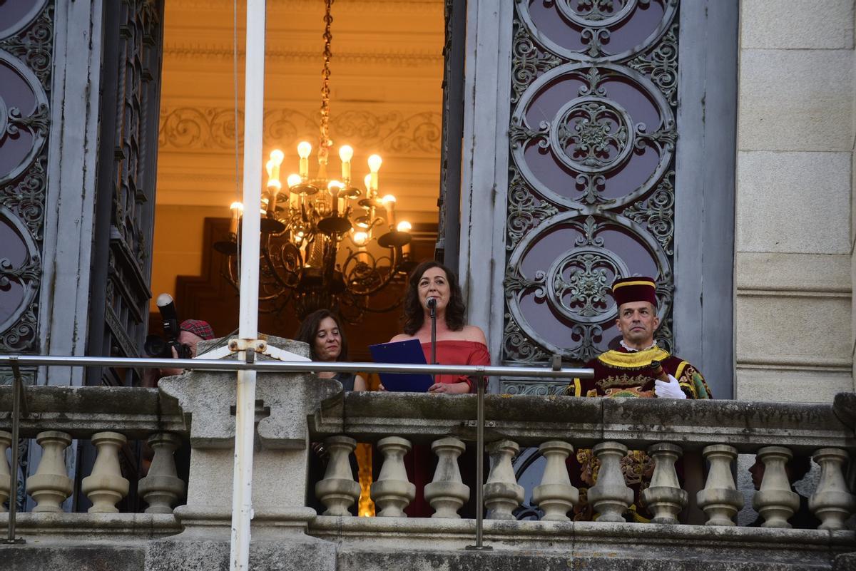 Pregón de la actriz Lucía Veiga que abre la fiestas de María Pita en A Coruña