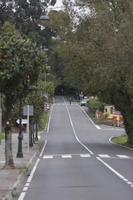 Lugar donde se produjo el accidente mortal anoche.