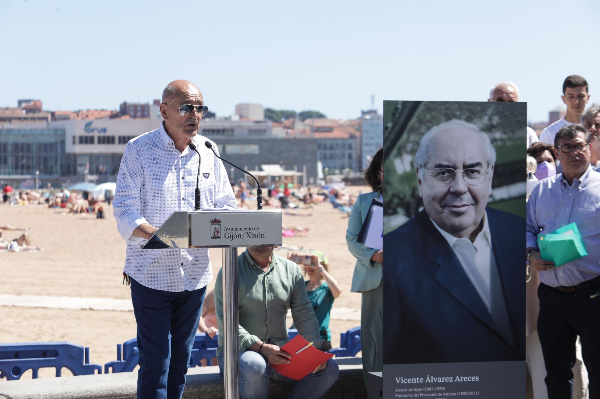 En imágenes: así fue el homenaje a Areces en Gijón