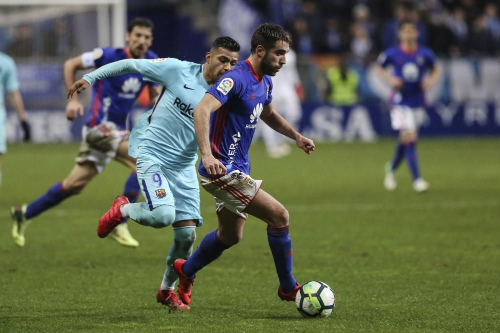 El partido entre el Real Oviedo y el Barcelona B, en imágenes