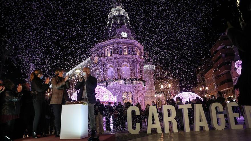 Encendido navideño de luces en Cartagena