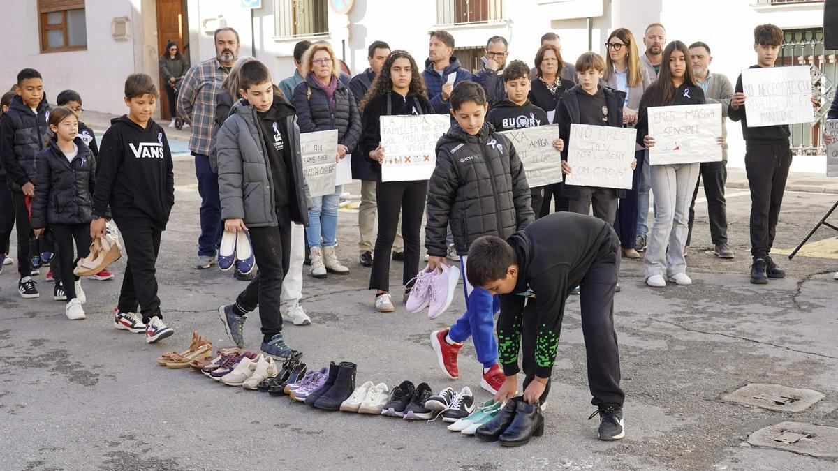 Acto central por el 25N en Ontinyent, este martes.