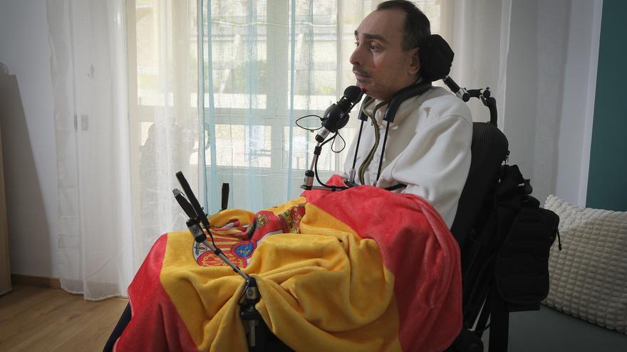 La misión más dura del cabo Negrín, tetrapléjico por un accidente: «Quiero vivir, pese a todo»