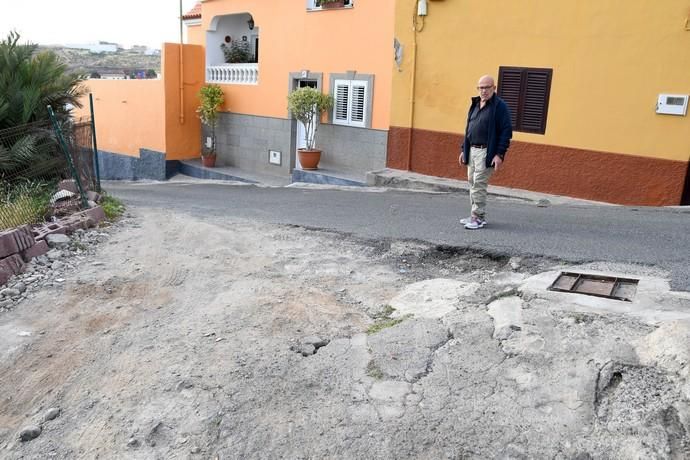 16/01/2019 JINAMAR. TELDE. Calle Granada en Jinamar en mal estado. Fotografa: YAIZA SOCORRO.