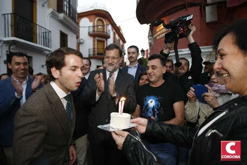 Visita y mitin de Rajoy a la localidad cordobesa de Cabra