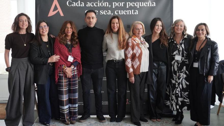 Equipo de la Fundación Amador de Castro, en el aniversario. | | LOC