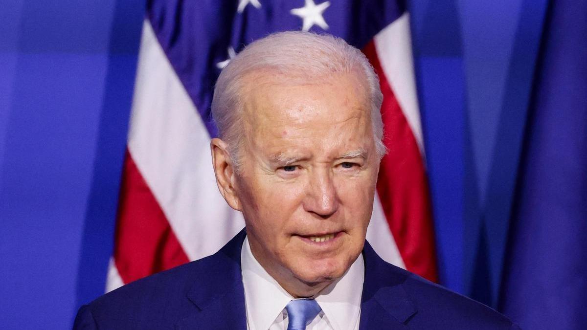 El presidente de EEUU, Joe Biden, durante una rueda de prensa esta semana en San Francisco.