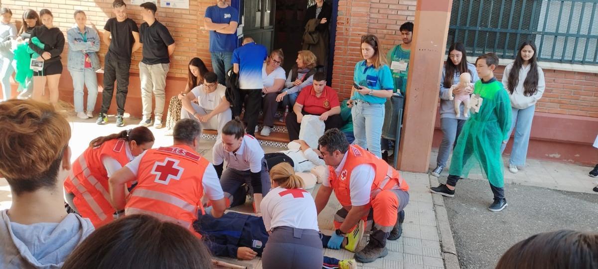 Actividad de emergencias en el IES Guadalquivir.