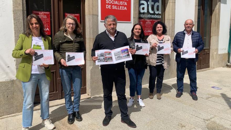 Seis de los siete ediles del PSOE, con la publicación.