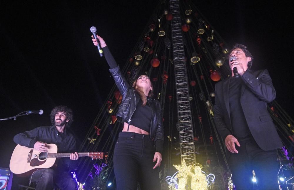 Encendido del árbol de la Circular en Murcia