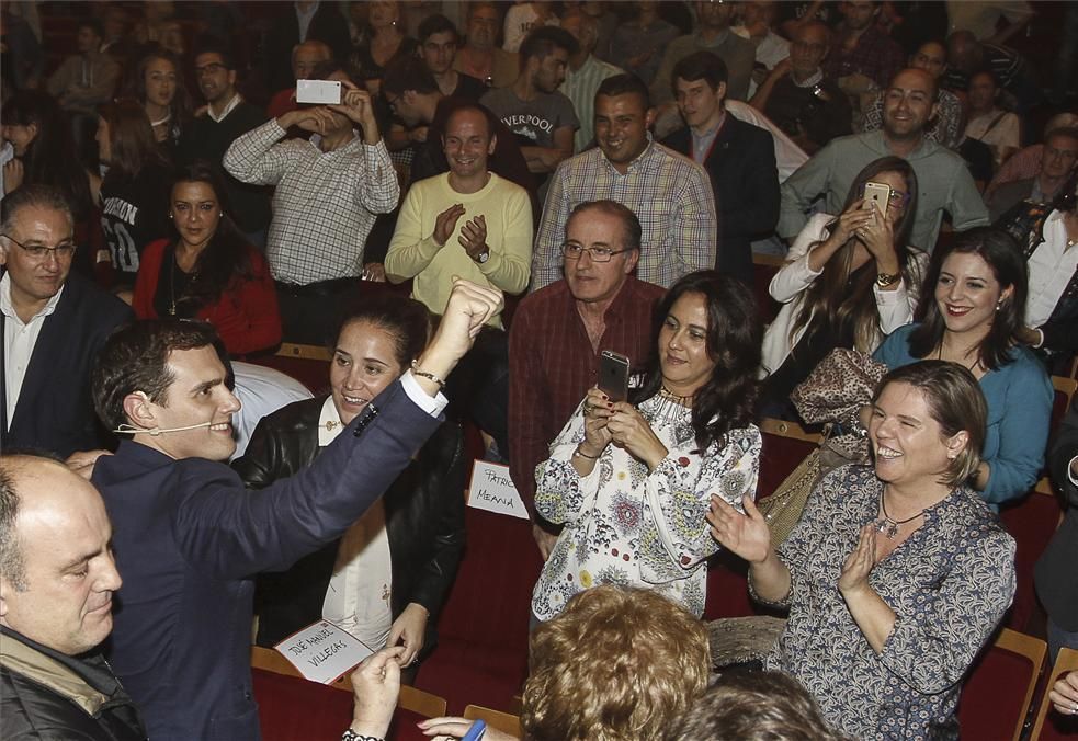 Visita de Albert Rivera a Extremadura