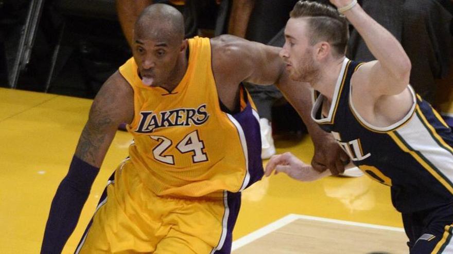 Kobe Bryant durant el seu darrer partit