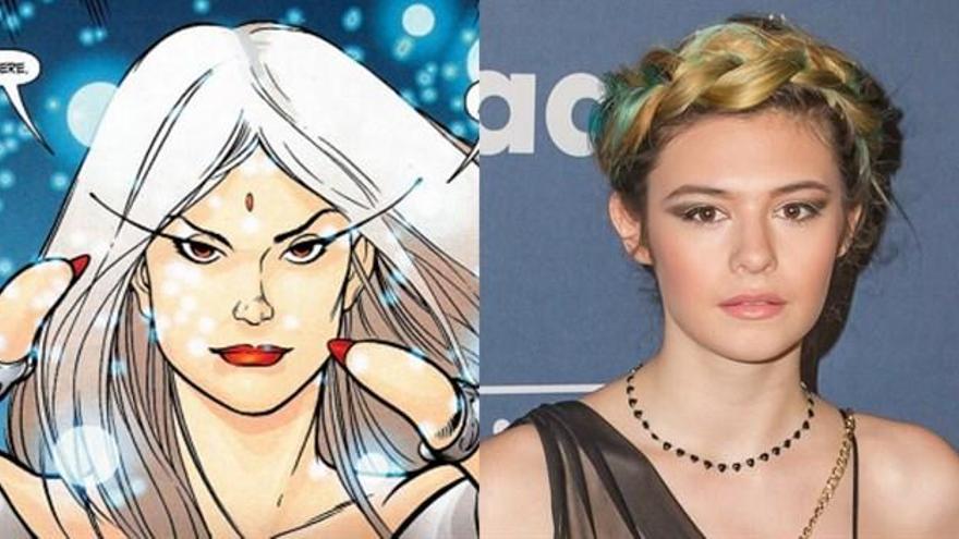 A la izquierda, Nia Nal, a la derecha, la actriz Nicole Maines.