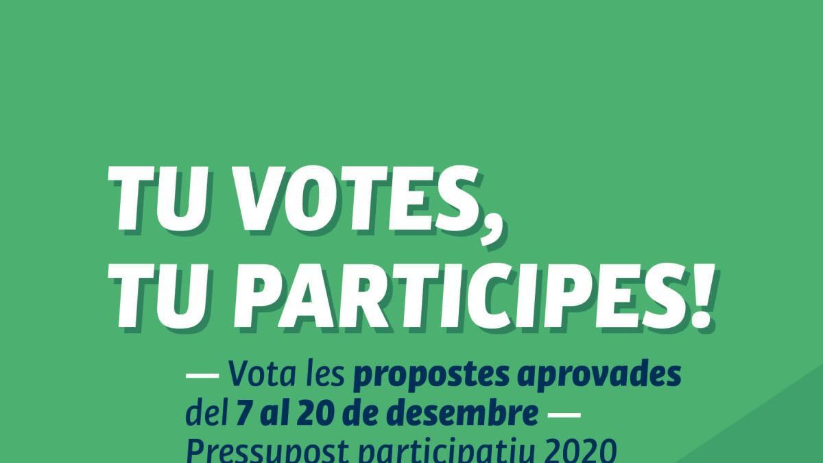 El cartell del procés de votació