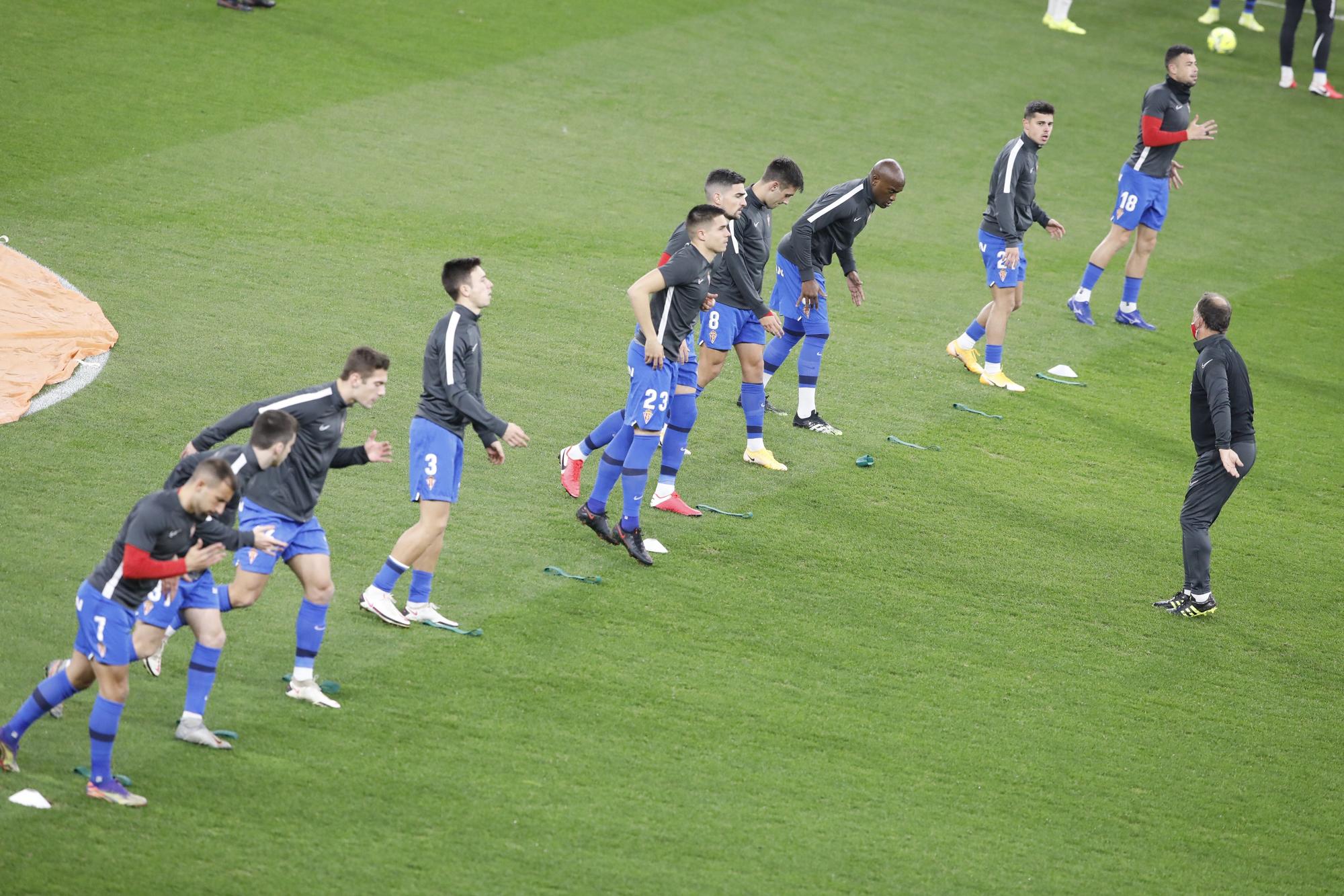 El partido entre el Sporting y el Leganés, en imágenes