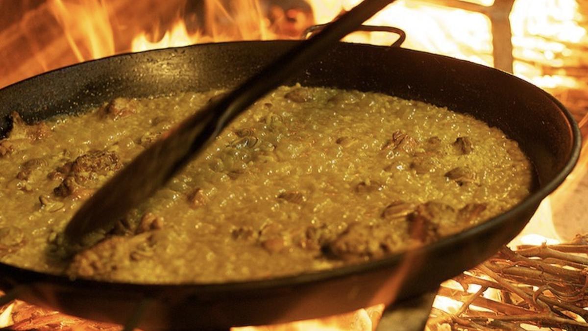 Uno de los arroces del Restaurante Elías.