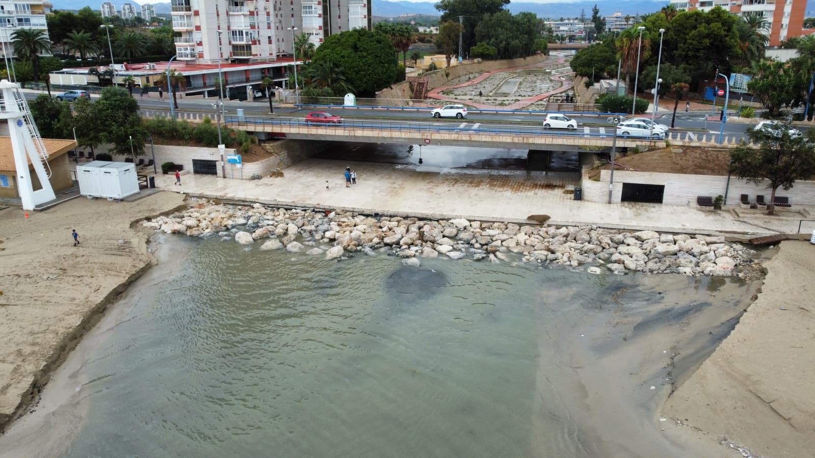 Así ha quedado la Albufereta tras las lluvias