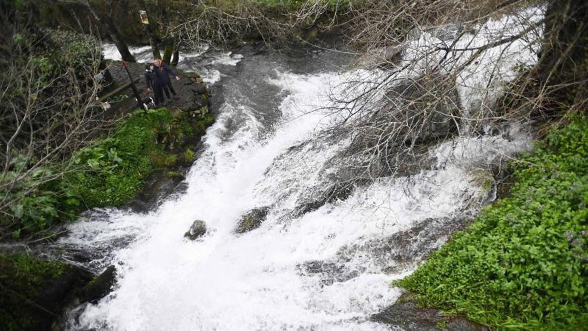 Cascada da Feixa en Redondela, lugar en el que fue encontrado el cuerpo