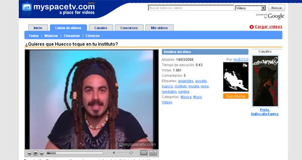 Huecco y Myspace acercan la música a los más jóvenes