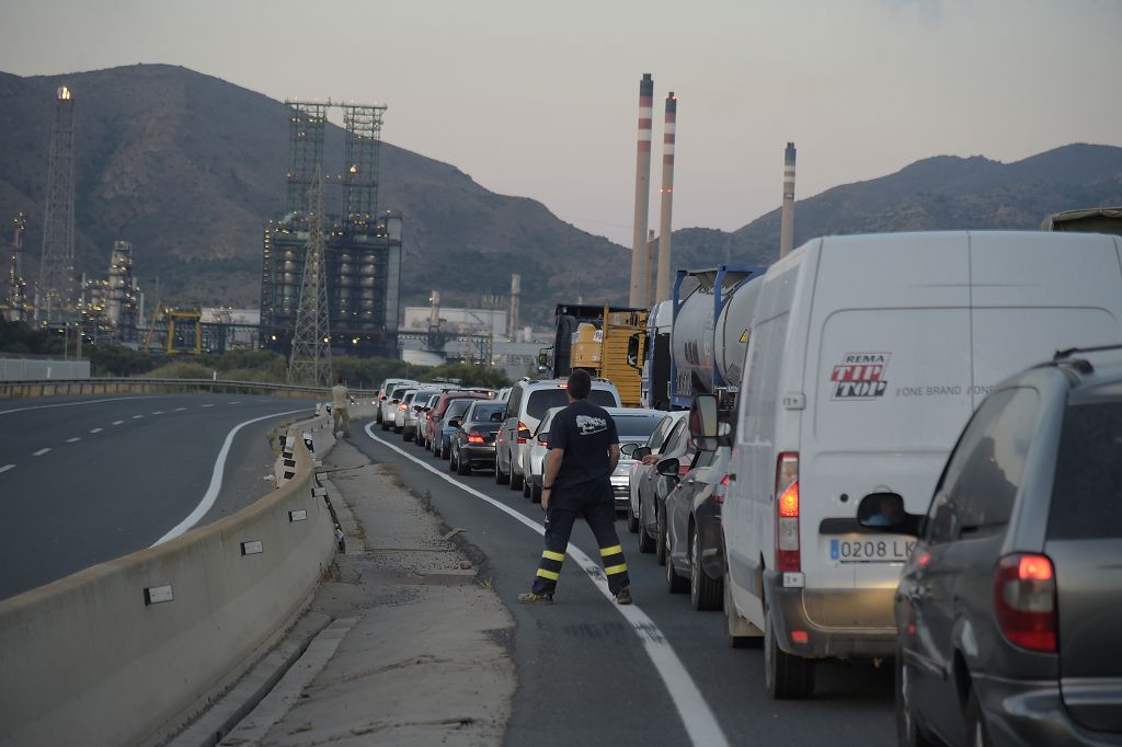 Huelga de los trabajadores de Repsol en Cartagena