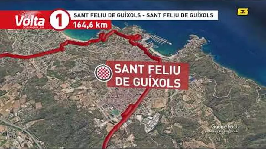 Volta 2023: Recorregut de la primera etapa