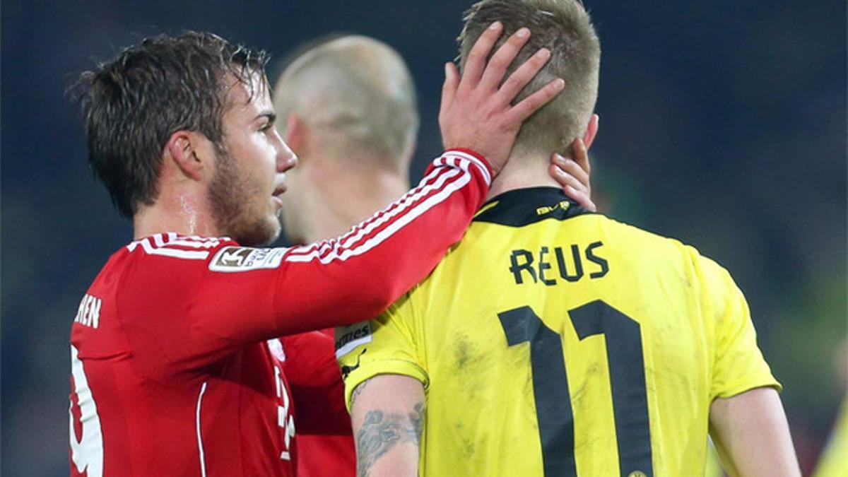 Mario Götze (Bayern) y Marco Reus (Dortmund) son buenos amigos