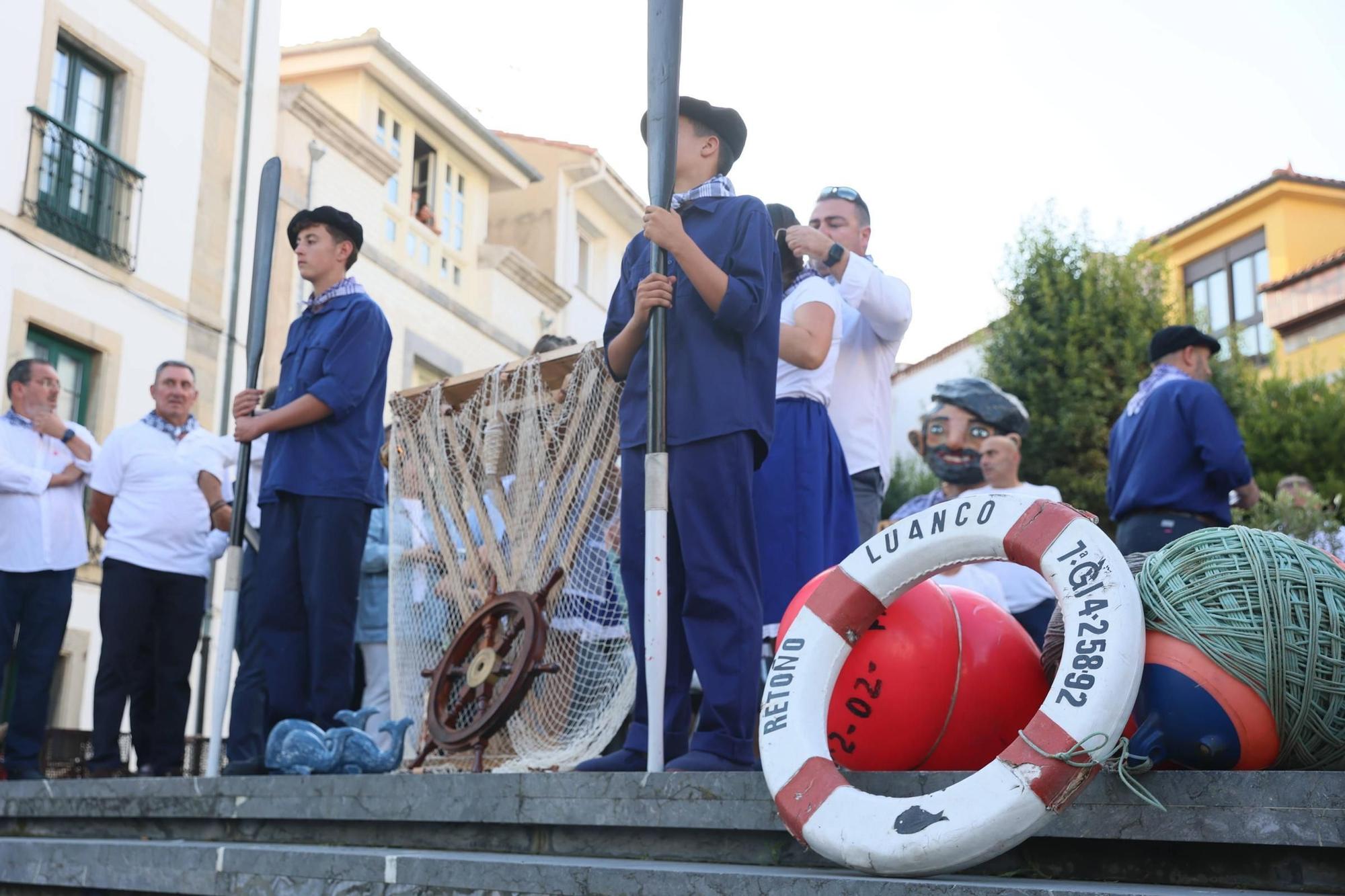 EN IMÁGENES: La procesión de "la llamada de la mar" en el Carmen de Luanco