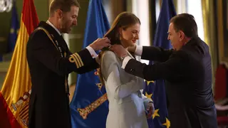 Leonor ya es Medalla de Asturias y Alcaldesa de Oviedo: "¡Cómo no voy a sentirme a gusto aquí!"