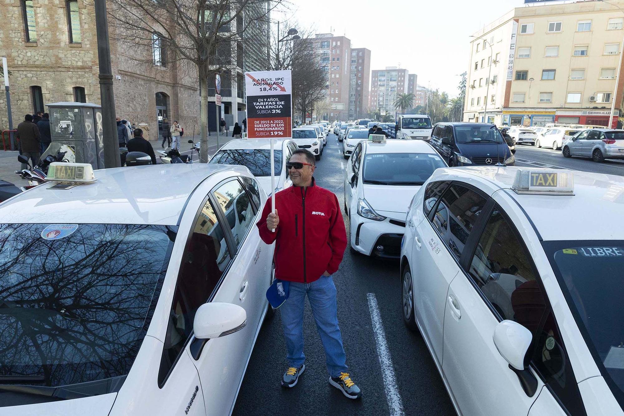 Concentración de taxistas