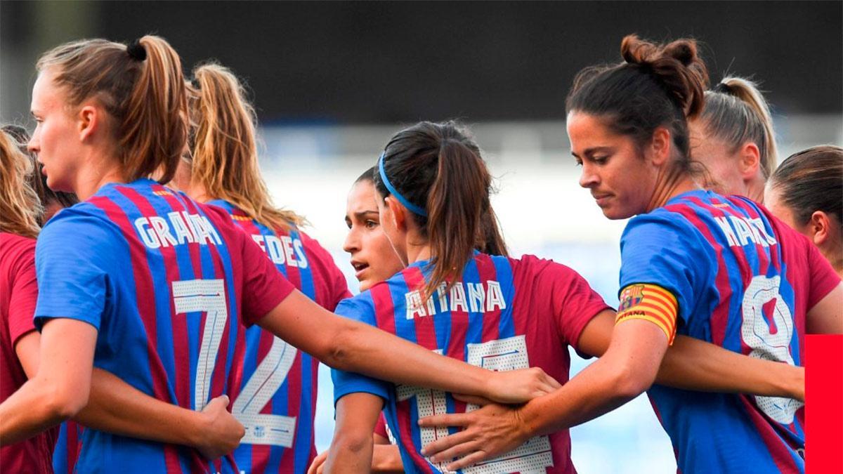 Aitana marcó el primer gol blaugrana