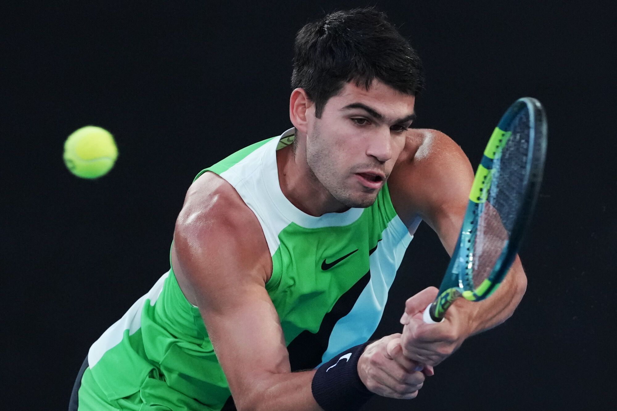 Final del Open de Australia: Carlos Alcaraz - Novak - Djokovic, en imágenes.