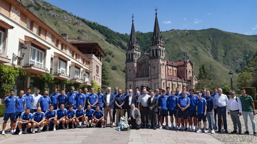 De la Santina a Primera División: así fue la visita a Covadonga