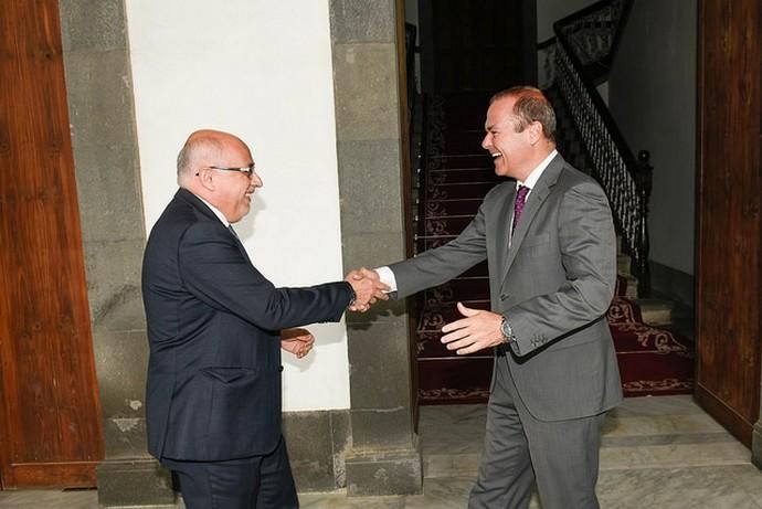 Visita oficial a Las Palmas de Gran Canaria del presidente del Cabildo, Antonio Morales