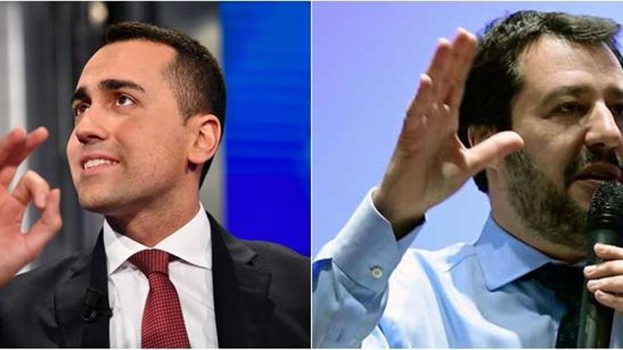 Maio y Salvini, candidatos de 5 Estrellas y Liga Norte.