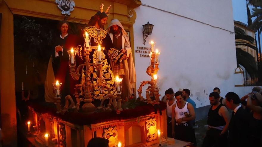 Imagen de archivo del paso de misterio de la prohermandad que hoy volverá a las calles.